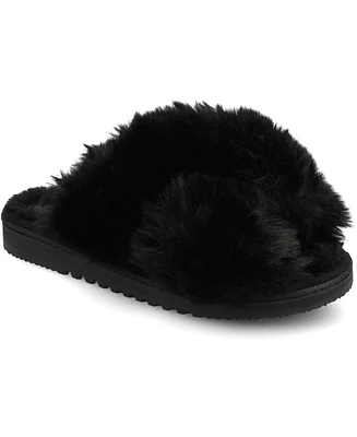 Journee Collection Women's Skylah Open Toe Slippers