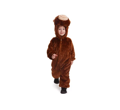 Dress Up America Plush Monkey Jumpsuit Costume - Kids Girls & Boys