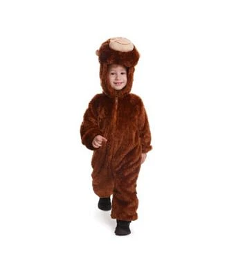 Dress Up America Plush Monkey Jumpsuit Costume Kids Girls Boys