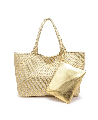 Moda Luxe Solana Woven Tote