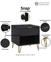 Manhattan Comfort 1- Piece Dumbo Medium-Density Fiberboard 1-Drawer Modern Nightstand