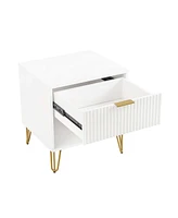 Manhattan Comfort 1- Piece Dumbo Medium-Density Fiberboard 1-Drawer Modern Nightstand