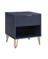 Manhattan Comfort 1- Piece Dumbo Medium-Density Fiberboard 1-Drawer Modern Nightstand