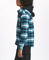 Sovereign Code Big Boys Plaid Hooded Shirt Jacket