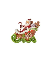 Jim Shore Gingerbread Light Emitting Diode Santa Figurine