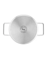 Fissler Pure Collection Stainless Steel 4.2 Quart Stock Pot with Metal Lid