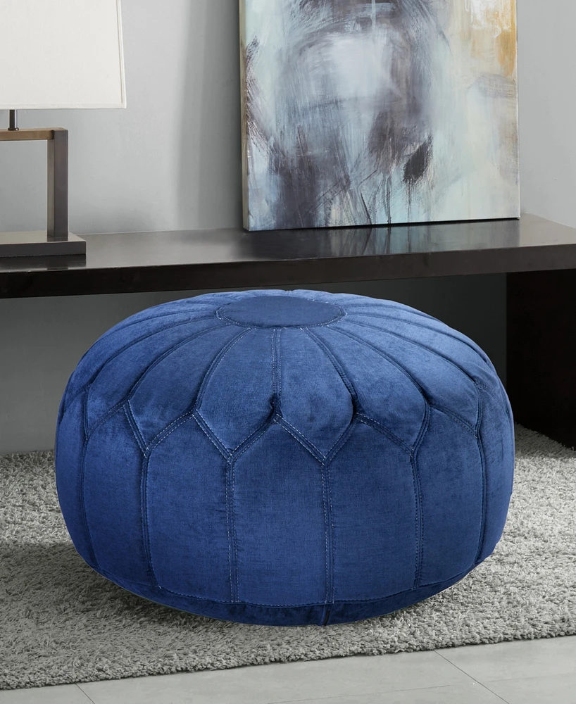 Georgia Fabric Accent Pouf