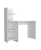 Depot E-Shop Toronto 120 Writing Desk, Four Shelves