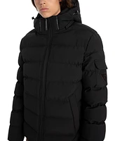 Point Zero Men's Raised Plisse Puffer Jacket