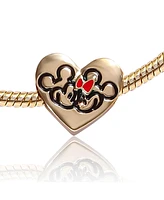 Disney Minnie Mouse Fashion 7" Charm Bracelet with Heart, Bow, and Crystal Beads