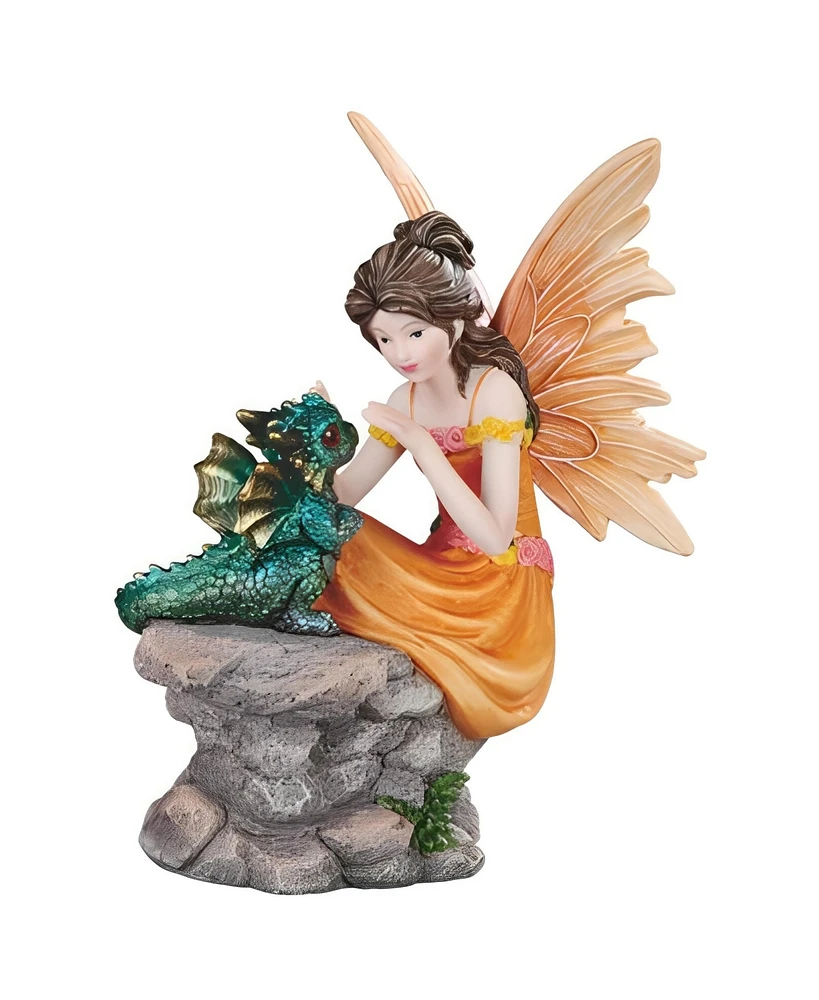 Fc Design 7.5"H Fairy with Dragon Figurine Decoration Home Decor Perfect Gift for House Warming, Holidays and Birthdays