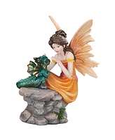 Fc Design 7.5"H Fairy with Dragon Figurine Decoration Home Decor Perfect Gift for House Warming, Holidays and Birthdays