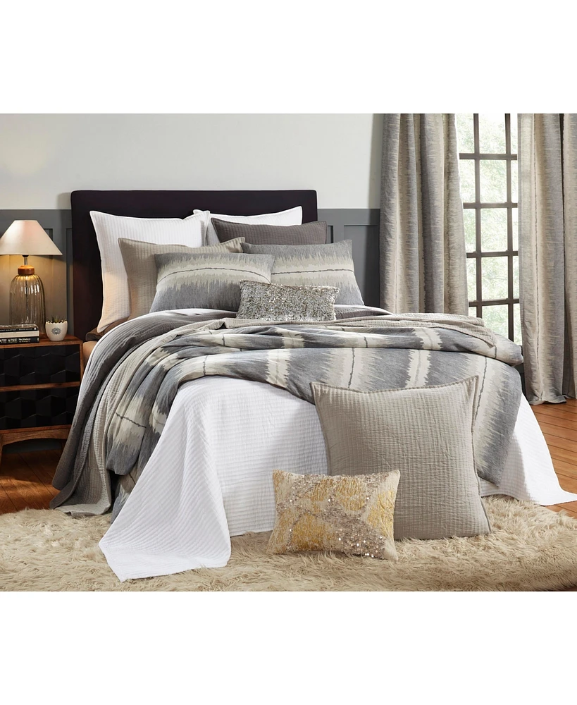 Ihi Home New York Cotton, Queen Duvet Cover Set/3, Grey