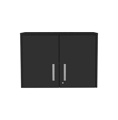 Danbury Storage Cabinet-Wall Cabinet, Black