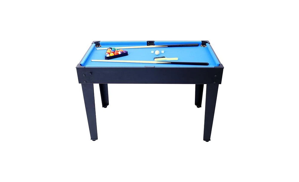 Slickblue 5-in-1 Multi-Game Table: Billiards, Air Hockey, Foosball, Ping Pong, & Basketball