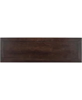 Classic Retro Console Table – 3 Drawer Entryway with Open Bottom Shelf and Easy Assembly