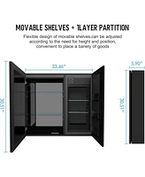 Lalahoo Lighted Medicine Cabinet with Mirror, Built