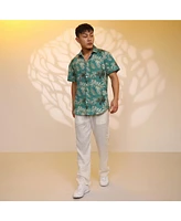 Men's Sea Green Breezy Foliage Shirt
