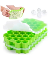 Zulay Kitchen Honeycomb Shaped Silicone Ice Cube Tray - 2 Pc.