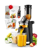 Zulay Kitchen Cold Press Masticating Juicer Extractor - Slow Press Electric Juicer for Fruits and Vegetables