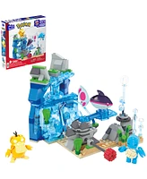 Pokemon Mega Aquatic Adventure Building Toy Kit with 3 Action Figures, 319 Pieces