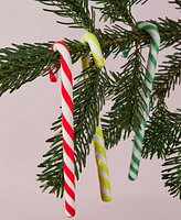 Kosta Boda Polka Candy Cane Holiday Decor