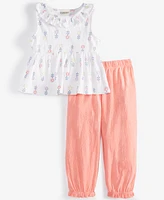 First Impressions Baby Girls Knit Gauze Tank Top & Pants, 2 Piece Set, Created for Macy's