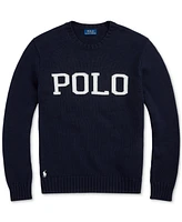 Polo Ralph Lauren Men's Logo-Intarsia Cotton Sweater