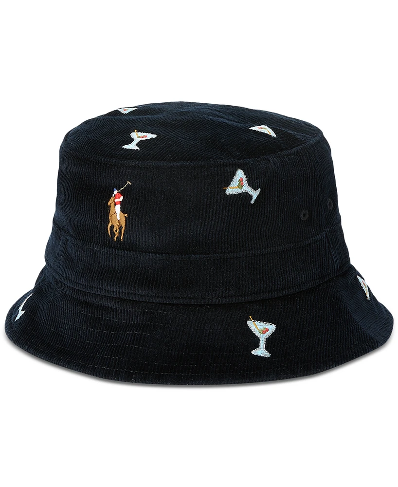 Polo Ralph Lauren Men's Embroidered Corduroy Bucket Hat