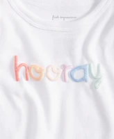 First Impressions Baby Girls Short-Sleeve Hooray Graphic T-Shirt, Created for Macy's