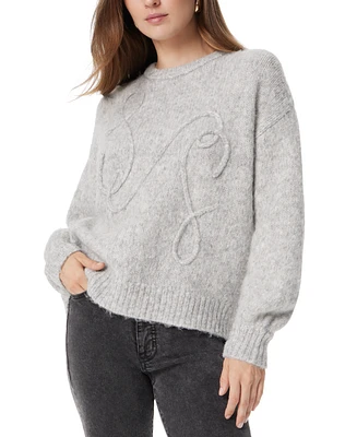 Sam Edelman Women's Khloe Roomy Embroidered Sweater