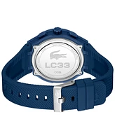 Lacoste Men's LC33 Blue Silicone Strap Watch 45mm