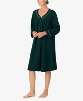 Aria Women's Long Sleeve Snap Robe