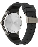 Ferragamo Men's Swiss F-80 Gmt Worldtime Silicone Watch 43mm