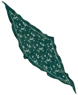 Lauren Ralph Lauren Ink Floral Small Diamond Scarf