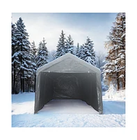 Slickblue 12x20 feet party tent heavy duty outdoor portable garage ventilated canopy carports car shelter