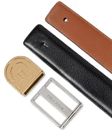 Cole Haan Men's Interchangeable Buckle Belt Set