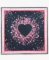 Holiday Lane Petal Hearts Square Scarf, Exclusively at Macy's