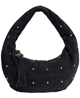 Sam Edelman Faren Rhinestone Medium Suede Hobo