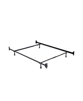 Hillsdale 49.25" Metal Twin/Full Bed Frame