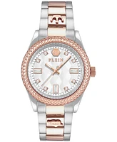 Philipp Plein Women's Queen Crystal Two-Tone Stainless Steel Bracelet Watch 38mm