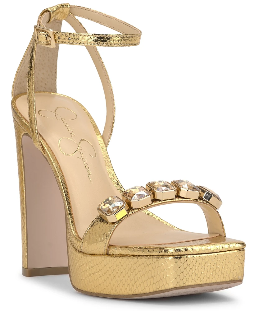 Jessica Simpson Women's Callirah Ankle-Strap Platform Sandals