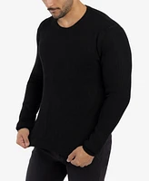 Spring + Mercer Men's Ribbed Crew Neck Sweater
