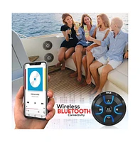 Pyle Waterproof-Rated Marine Speaker Kit, 6.5" Speakers, 600 Watt with Bluetooth