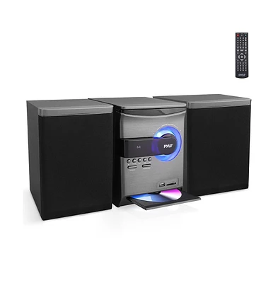 Pyle Home Stereo Shelf System With Bluetooth, Cd Player, Fm Radio, Usb/Sd Playback, 30 Watt