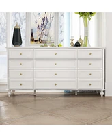 Homsee White 12-Drawer Chest of Drawers Modern European Style