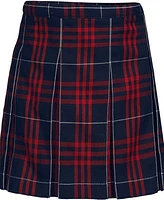 Lands' End Little Girls Plaid Box Pleat Skirt Top of the Knee