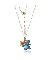 Disney Stitch Pizza Blue Enamel Character Pendant