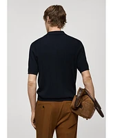 Mango Men's Fine-Knit Polo Shirt