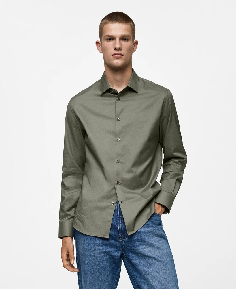 Mango Men's Cotton Shirt